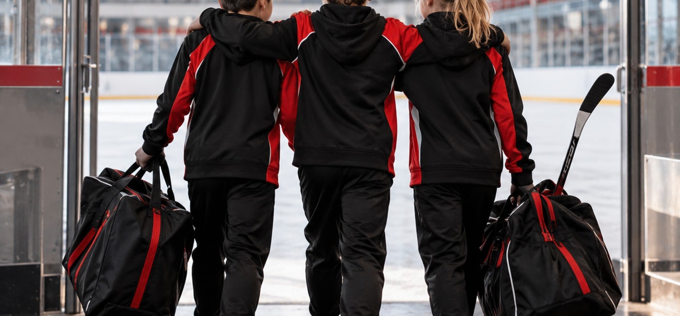 Gemeinsam als Team aufs Eis