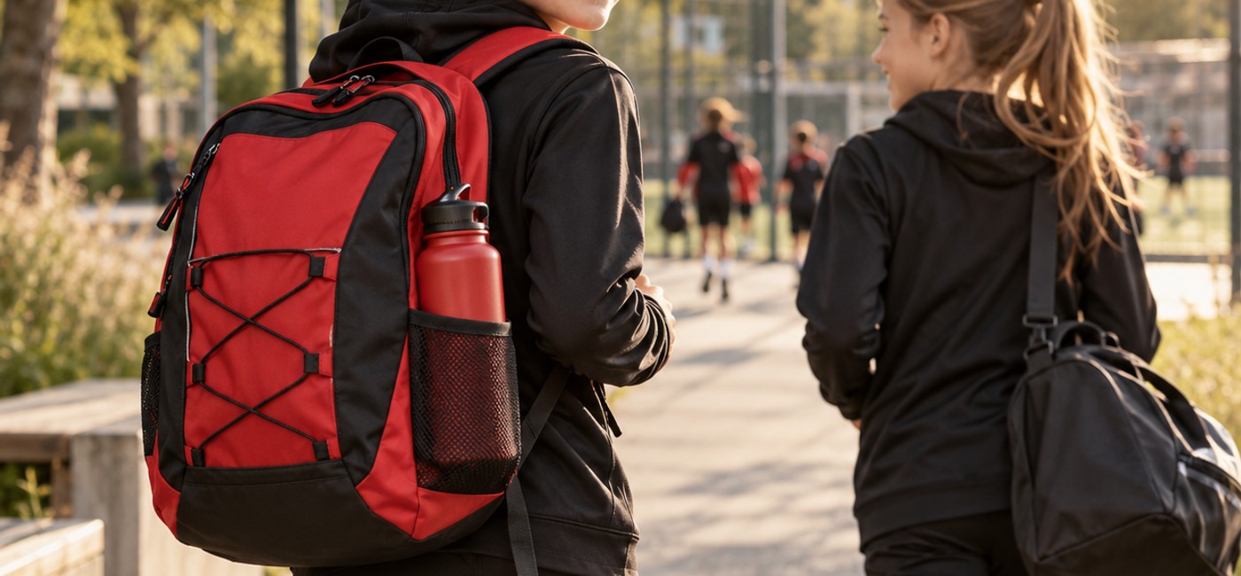 Mit dem Sport-Rucksack unterwegs